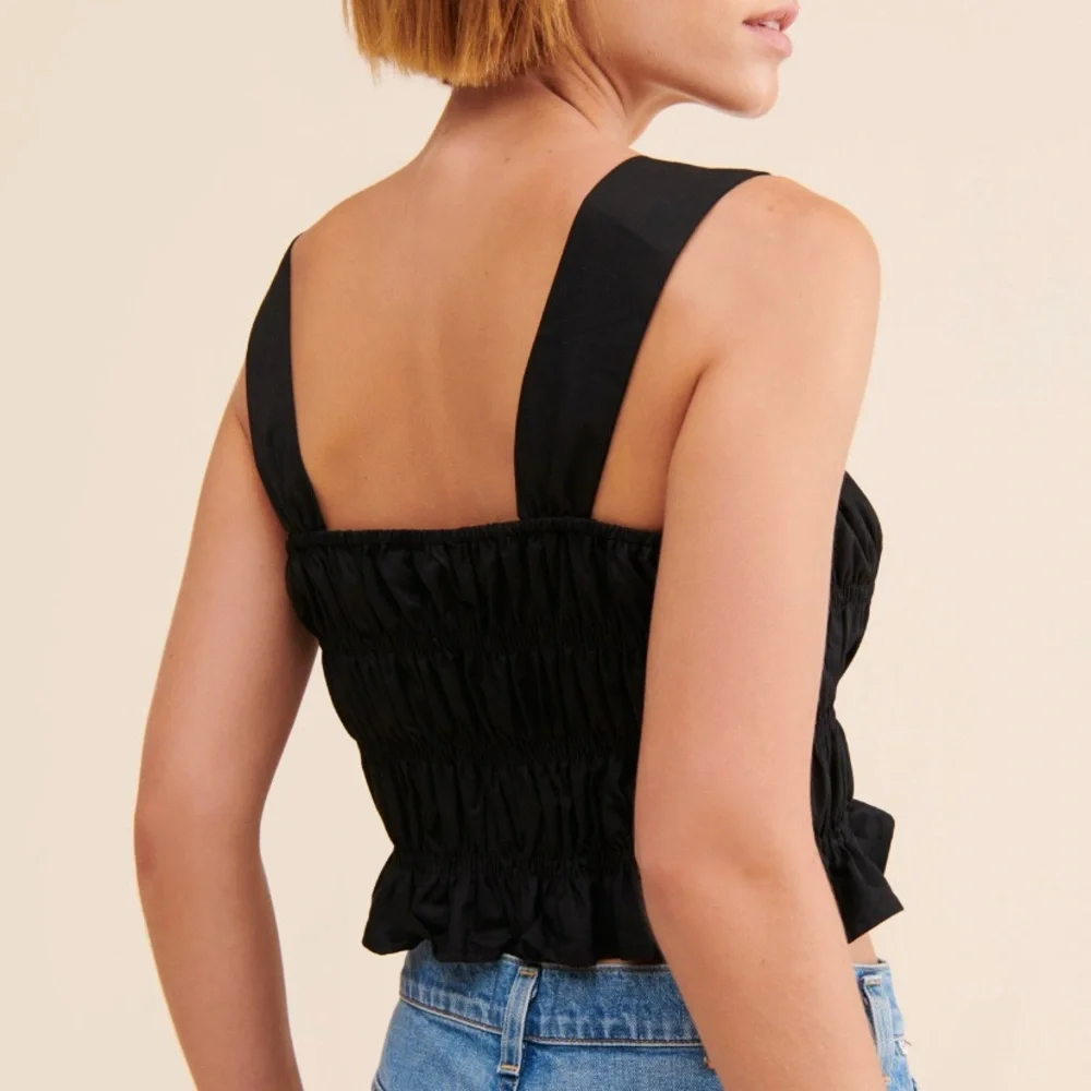 Anthropologie | Endless Rose Cropped Ruffle Top 🥀 - Picture 3 of 5